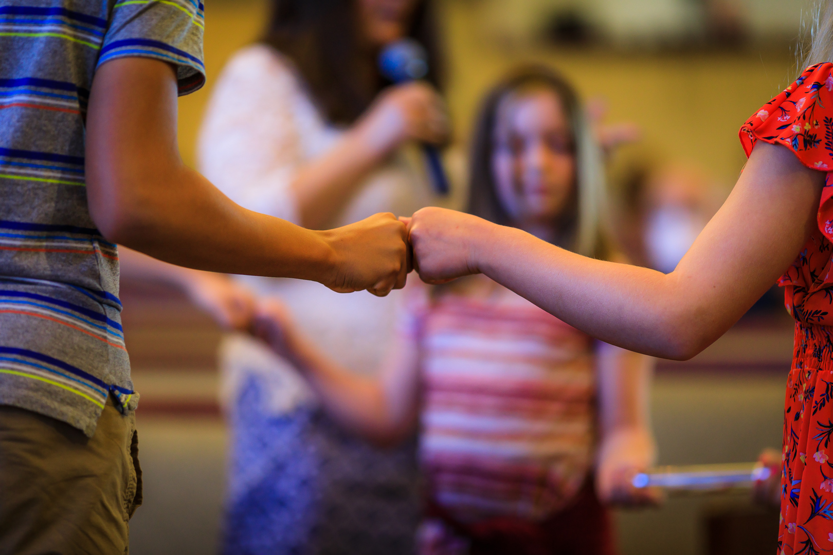 Children participating in after-school activities